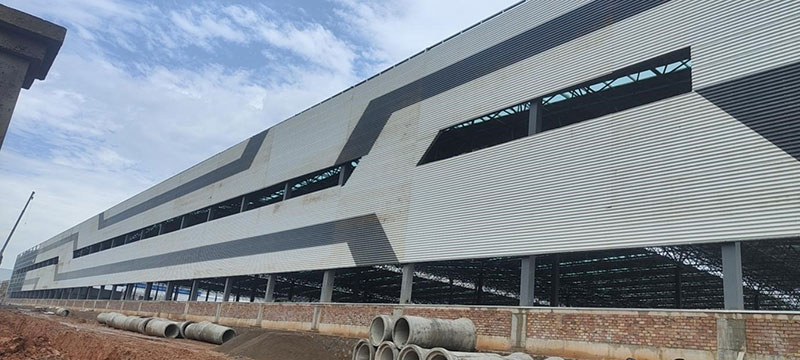 大连厂房施工进展