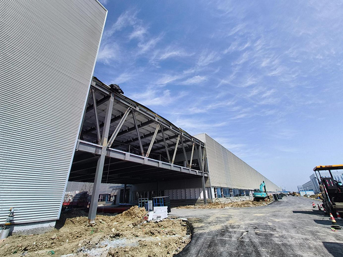 钢结构网架结构建筑，新能源智能汽车产业园