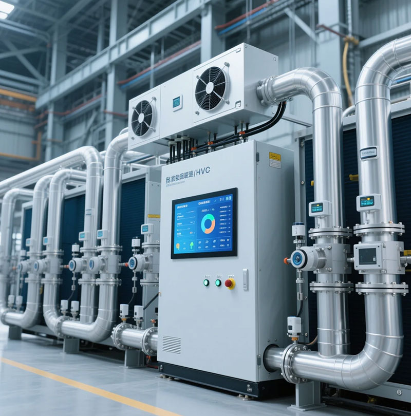 带有传感器和自动控制的智能 HVAC 系统