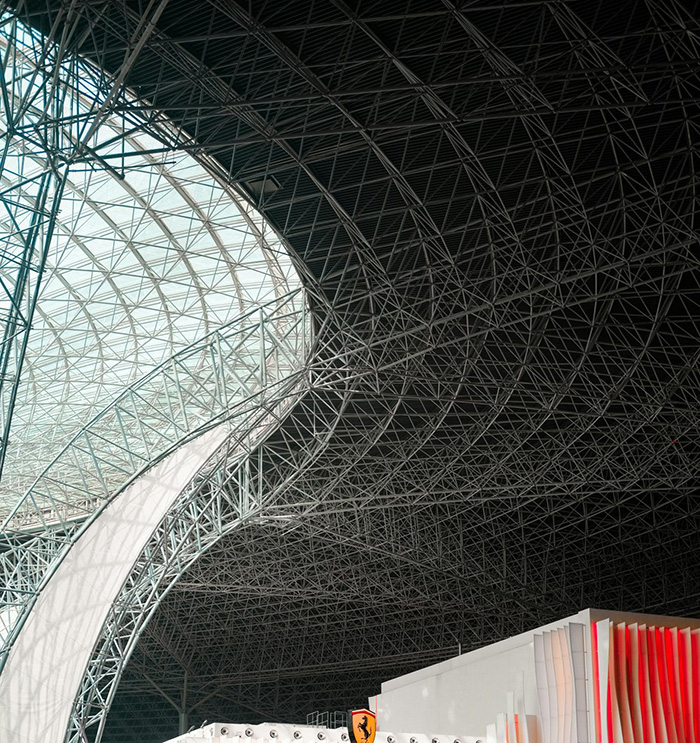 体育场钢空间桁架屋盖